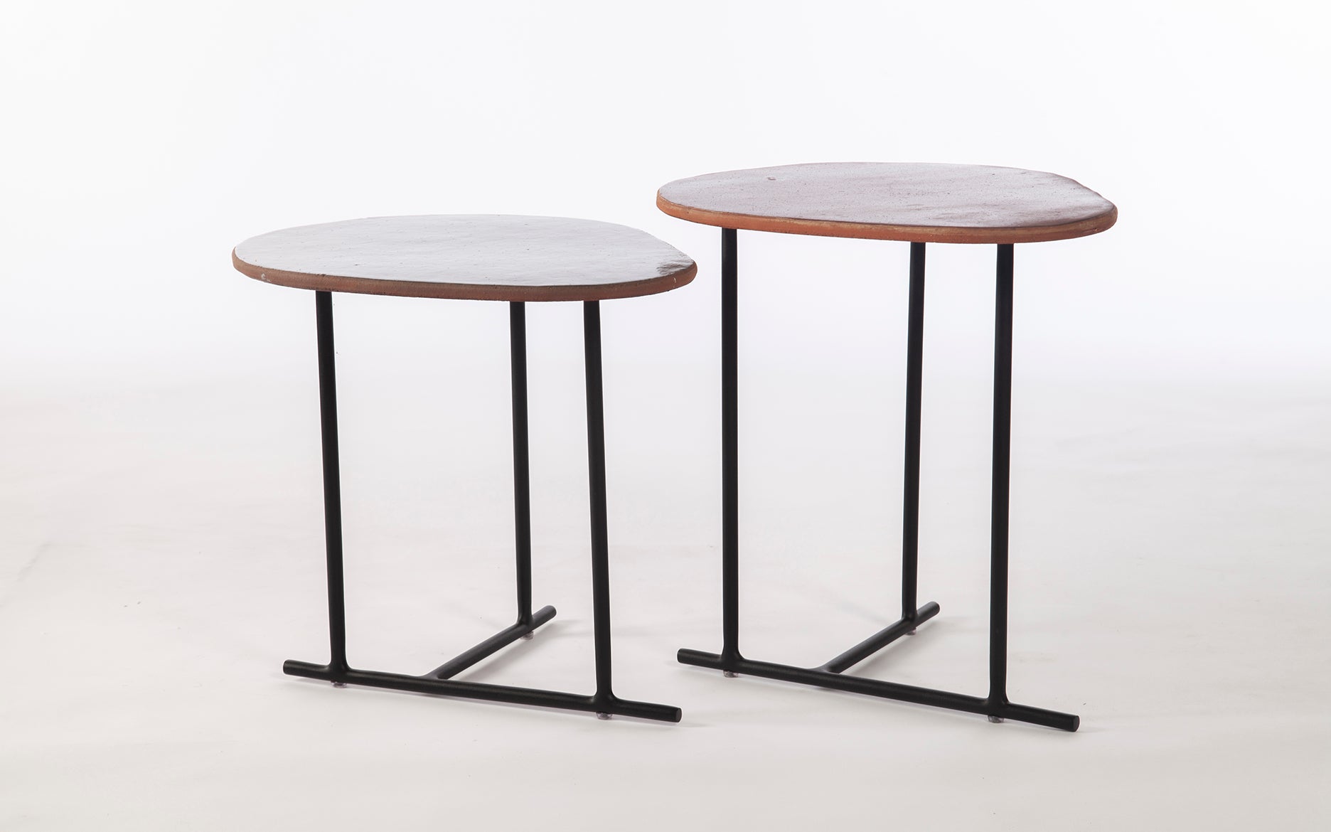 Conjunto Mesas Laterais Ceramica Ametista