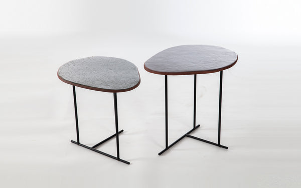 Conjunto Mesas Laterais Ceramica Ametista